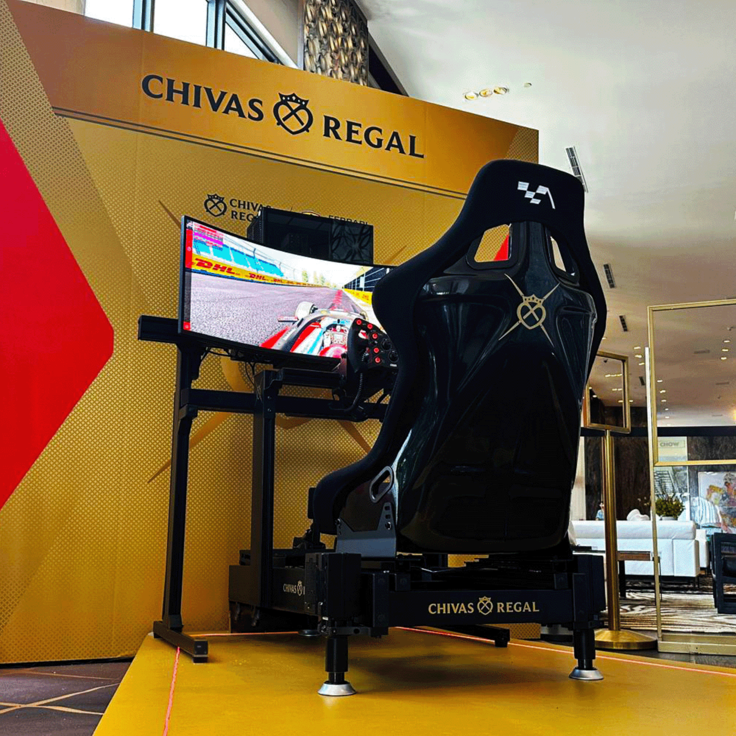 Chivas Regal F1 Racing Simulator Rental Using Formula 1 Game