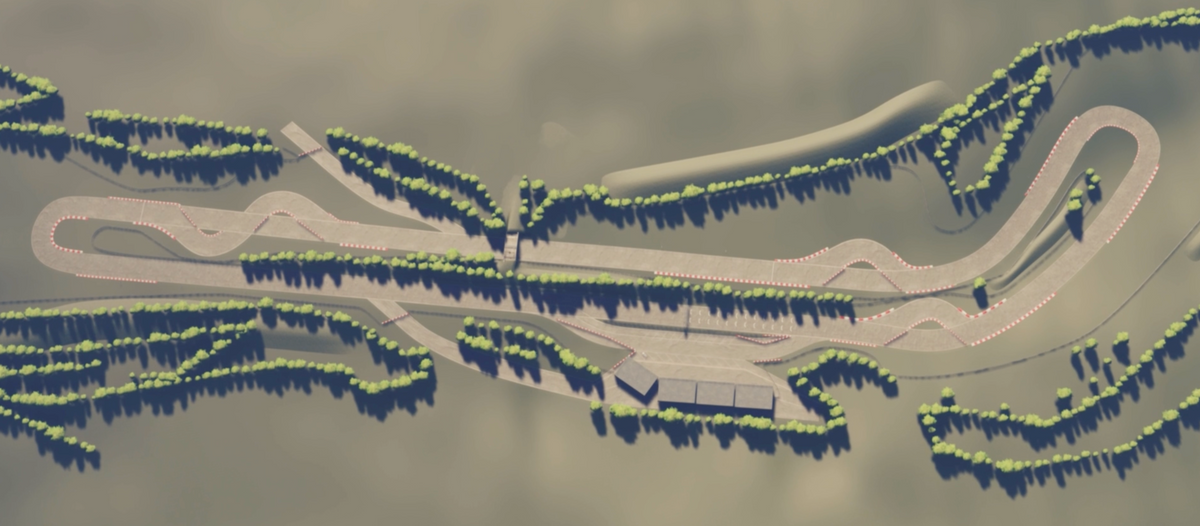 Hockey Stick Shaped Track For NHL during their F1 racing simulator rental